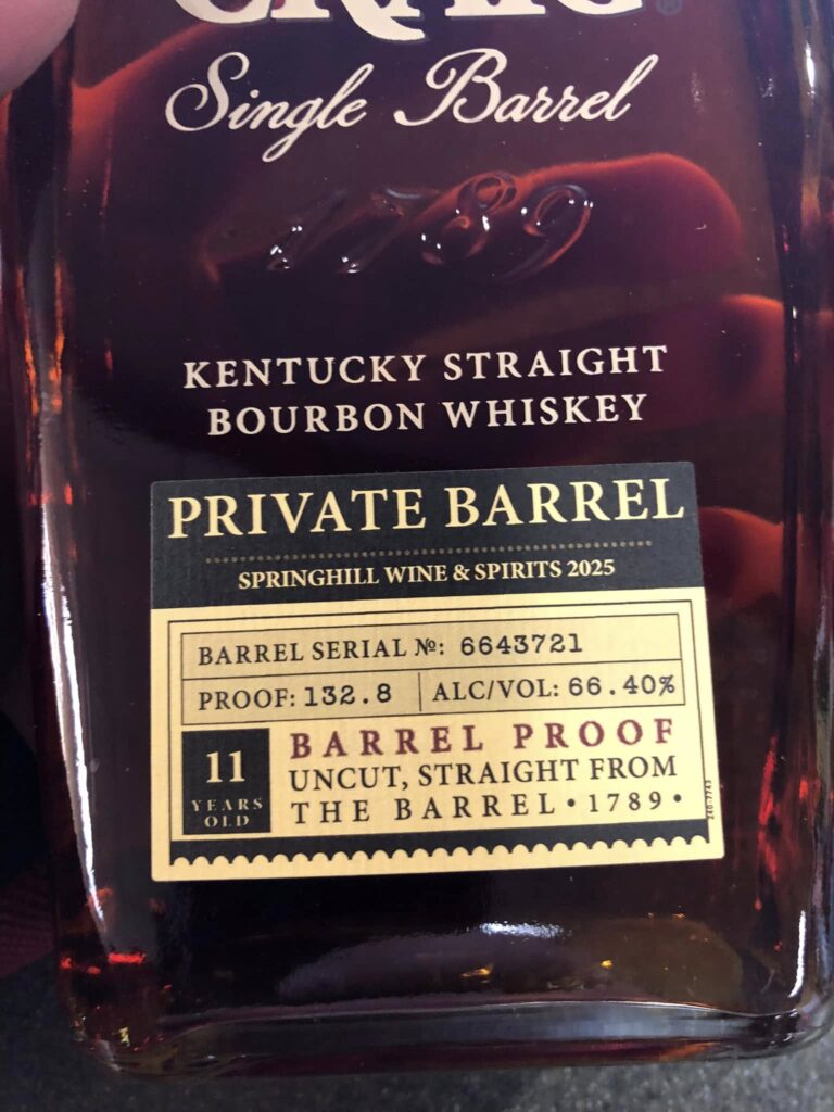 E;ojah Craig – Single Barrel – Springhill