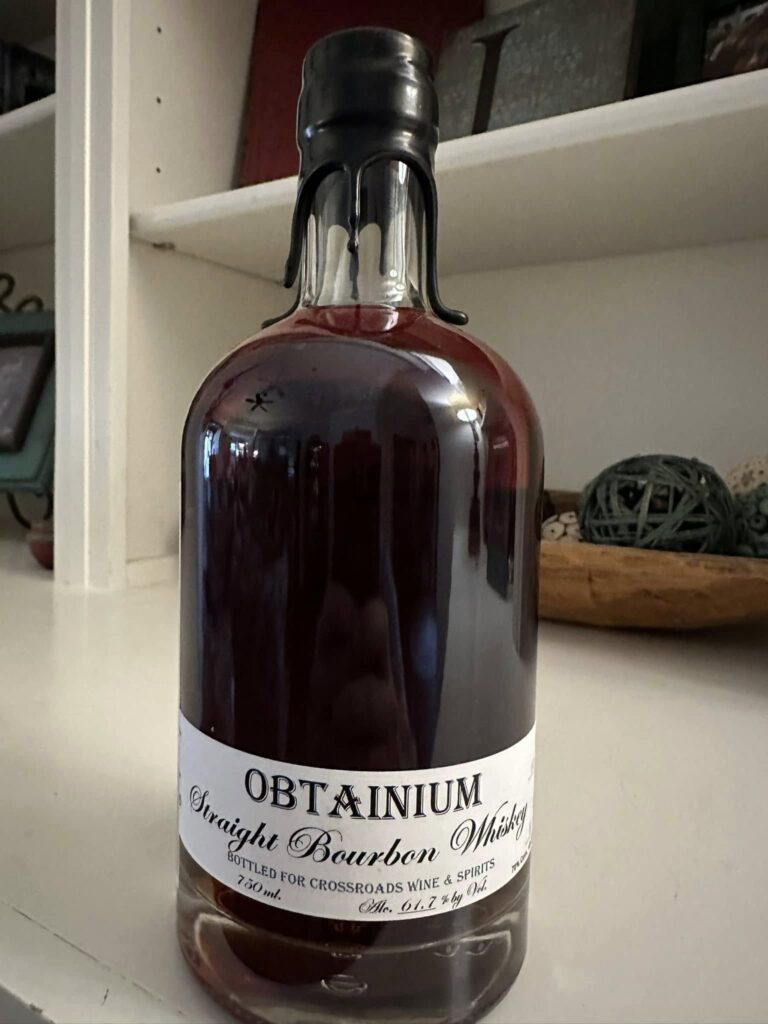 Obtainium Straight Bourbon Whiskey — Casks-n-Que